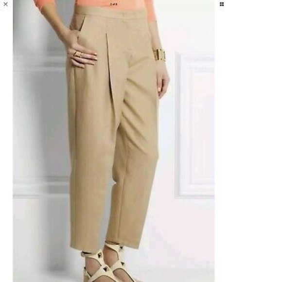 Burberry Pants - Burberry London Melville Pleated Pants in Honey